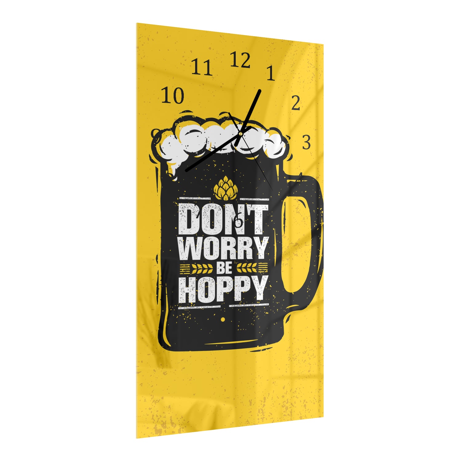 Wandklok 30x60  - Gehard Glas - Don't Worry Be Hoppy