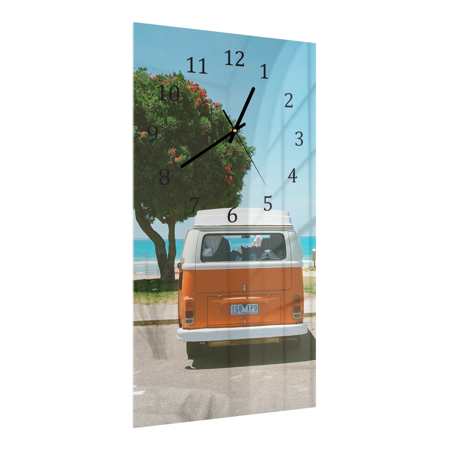 Wandklok 30x60  - Gehard Glas - Camper voor het Strand