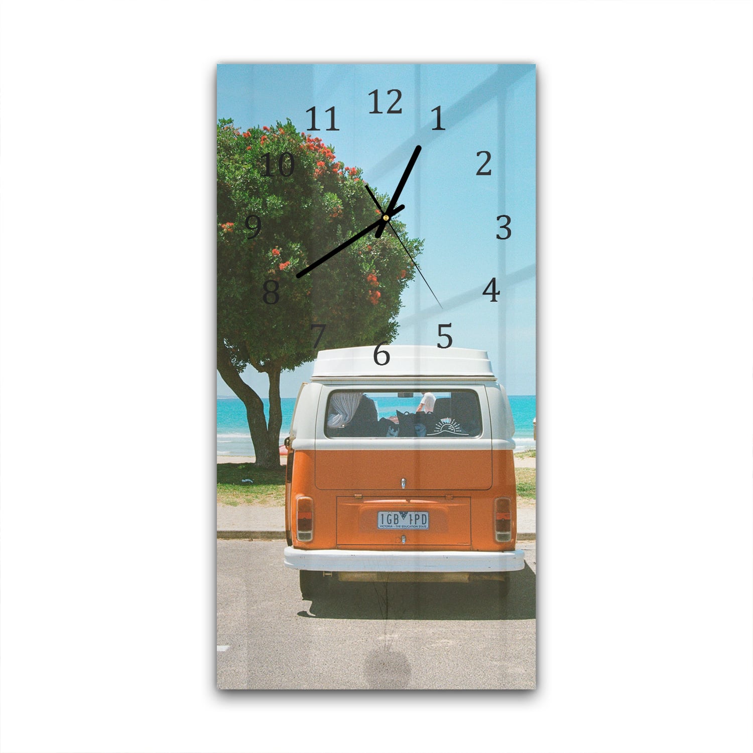 Wandklok 30x60  - Gehard Glas - Camper voor het Strand