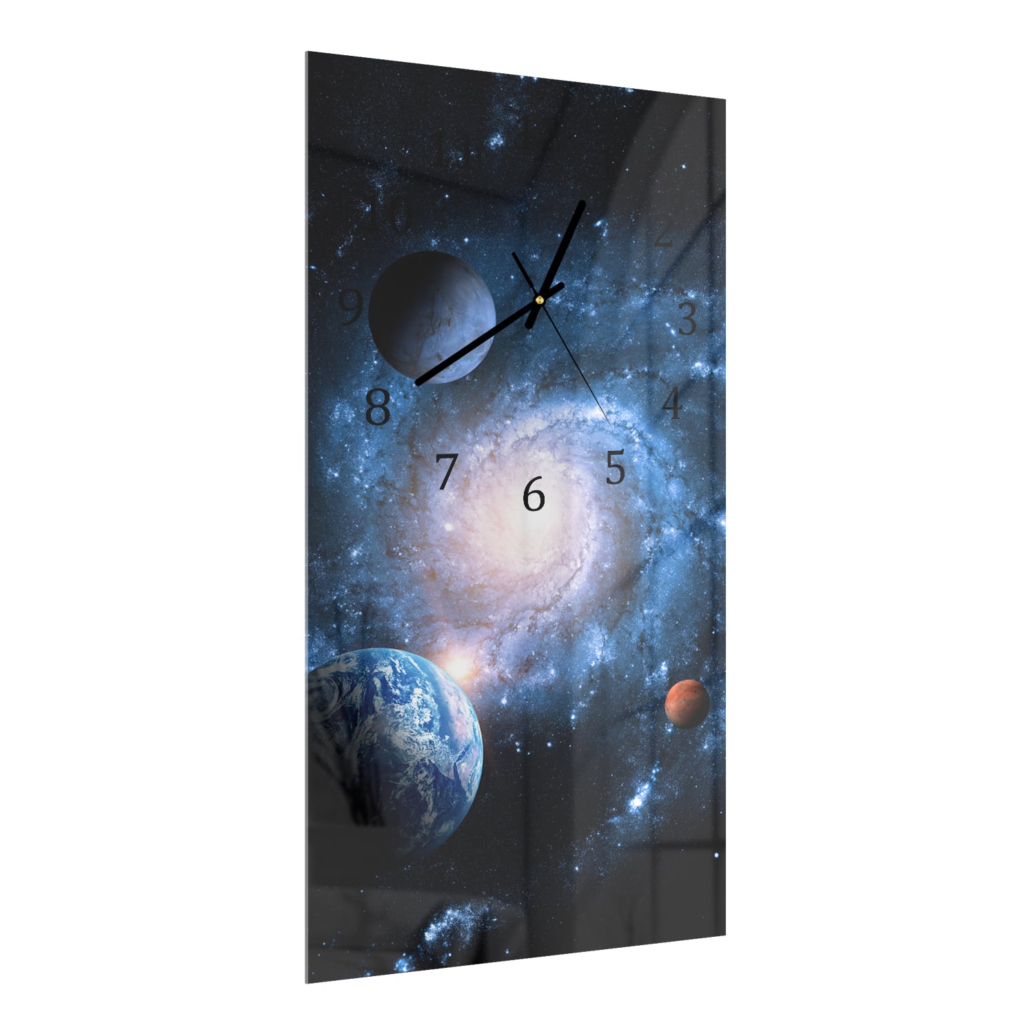 Wandklok 30x60  - Gehard Glas - Planeten van het Zonnestelsel