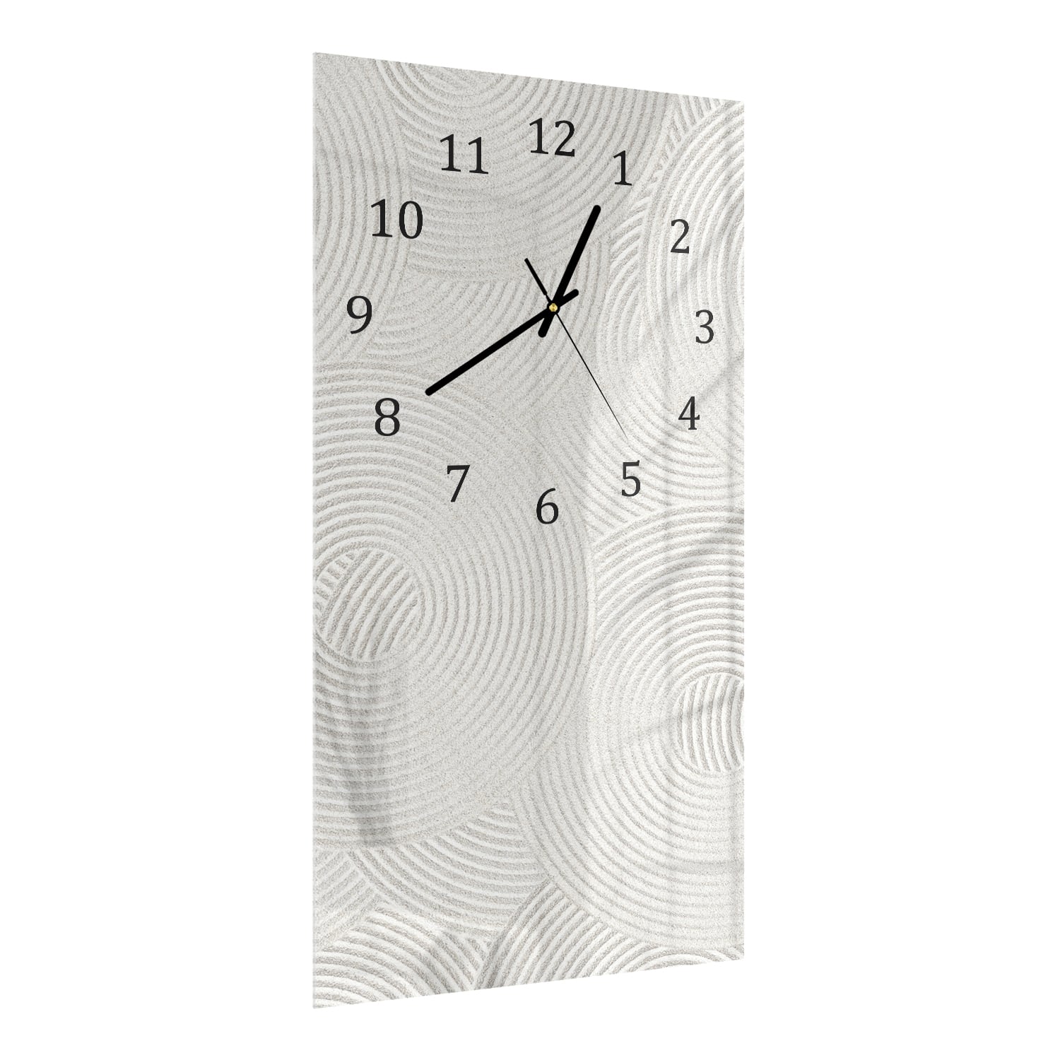 Wandklok 30x60  - Gehard Glas - Zen Patroon