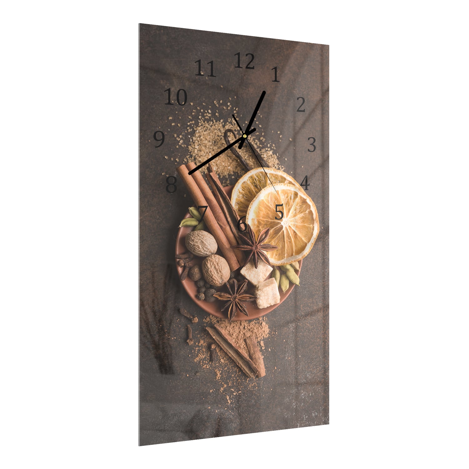 Wandklok 30x60  - Gehard Glas - Kaneel & Citrus