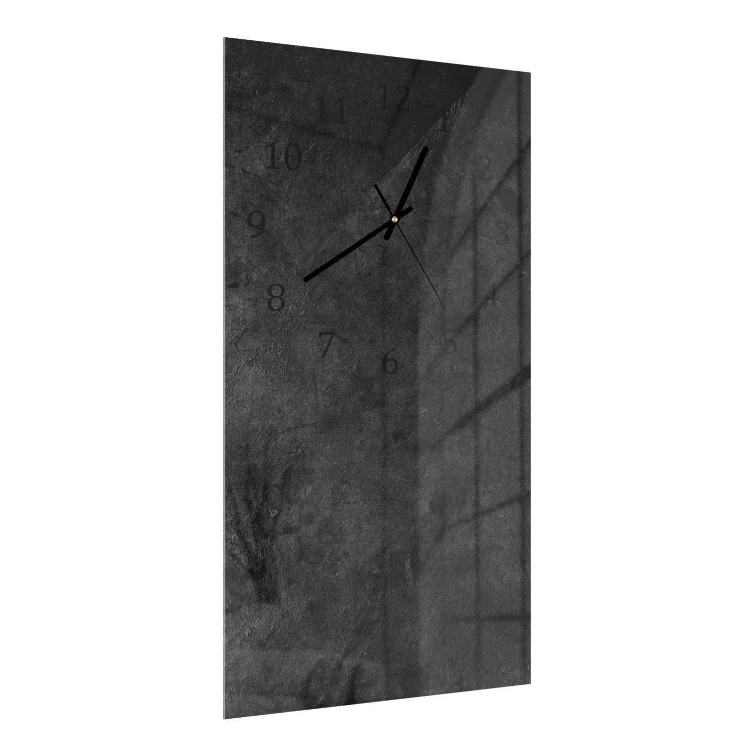 Wandklok 30x60  - Gehard Glas - Donkere Muur