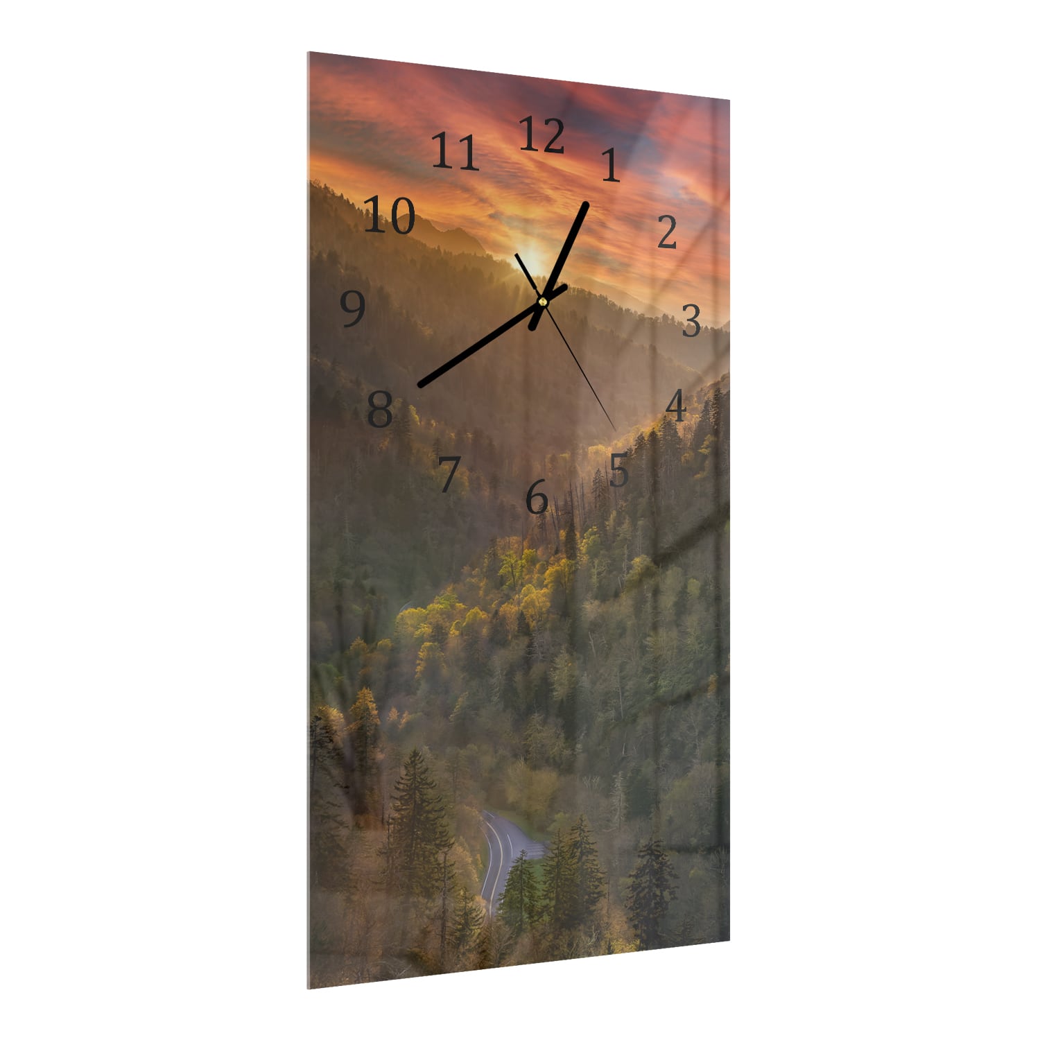 Wandklok 30x60  - Gehard Glas - Great Smoky Mountains in Amerika