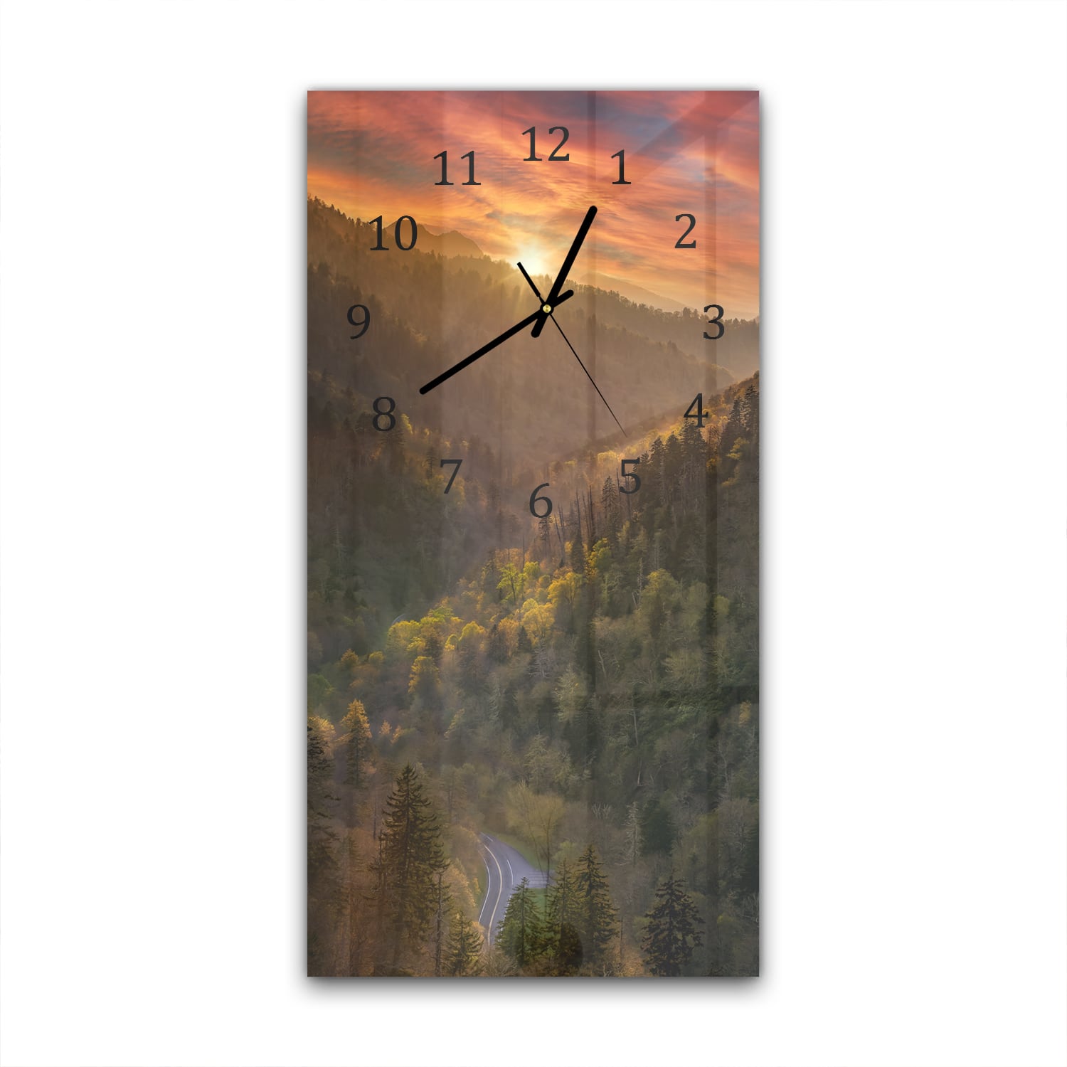 Wandklok 30x60  - Gehard Glas - Great Smoky Mountains in Amerika