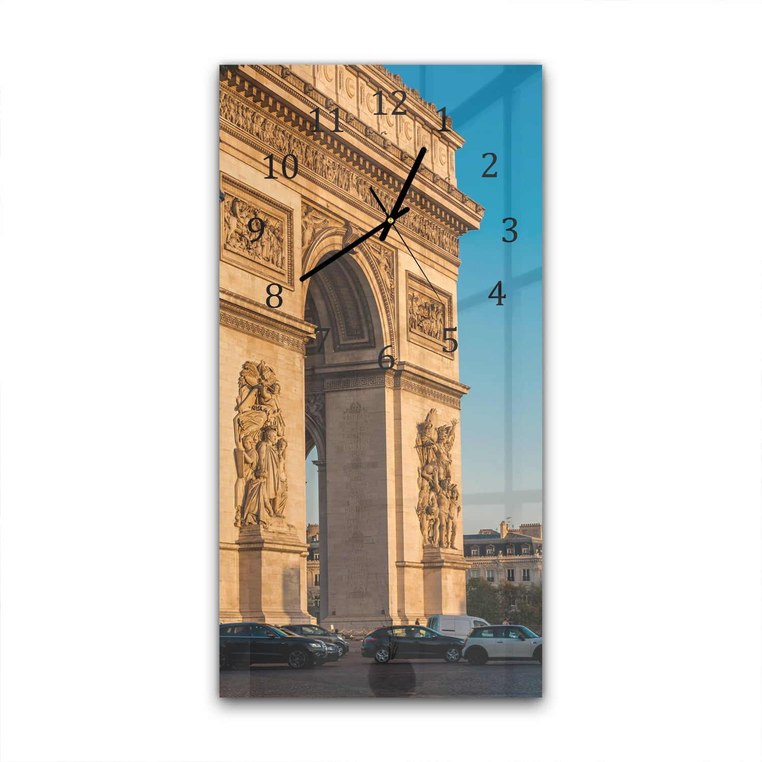 Wandklok 30x60  - Gehard Glas - Arc de Triomphe