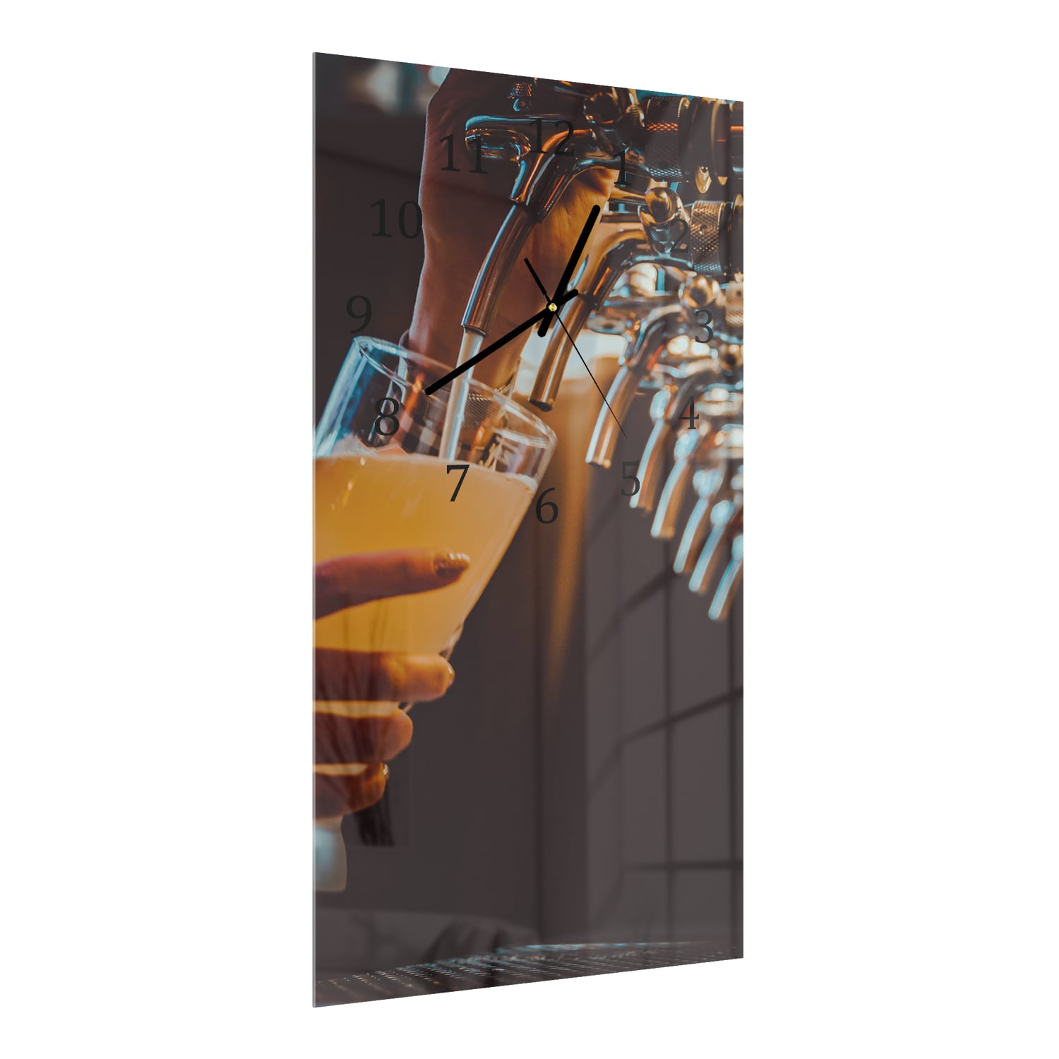 Wandklok 30x60  - Gehard Glas - Biertap