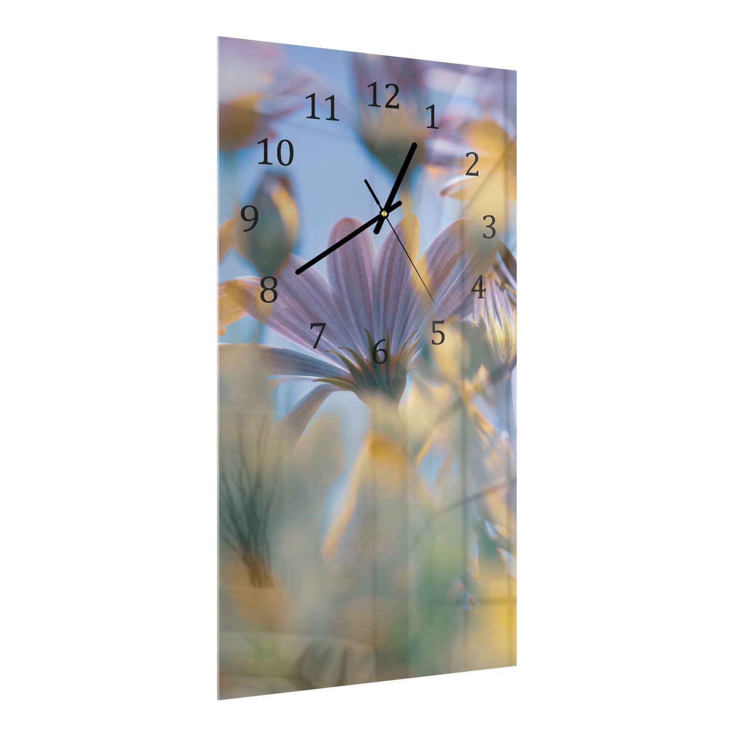 Wandklok 30x60  - Gehard Glas - Margriet Bloemen