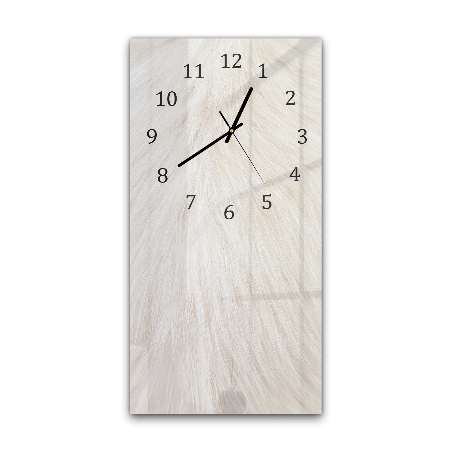 Wandklok 30x60  - Gehard Glas - Witte Vacht