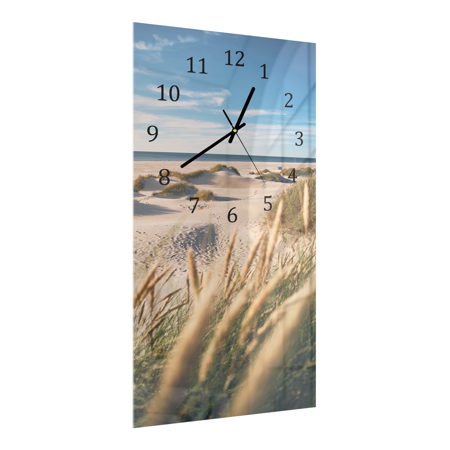 Wandklok 30x60  - Gehard Glas - Duinen in Denemarken