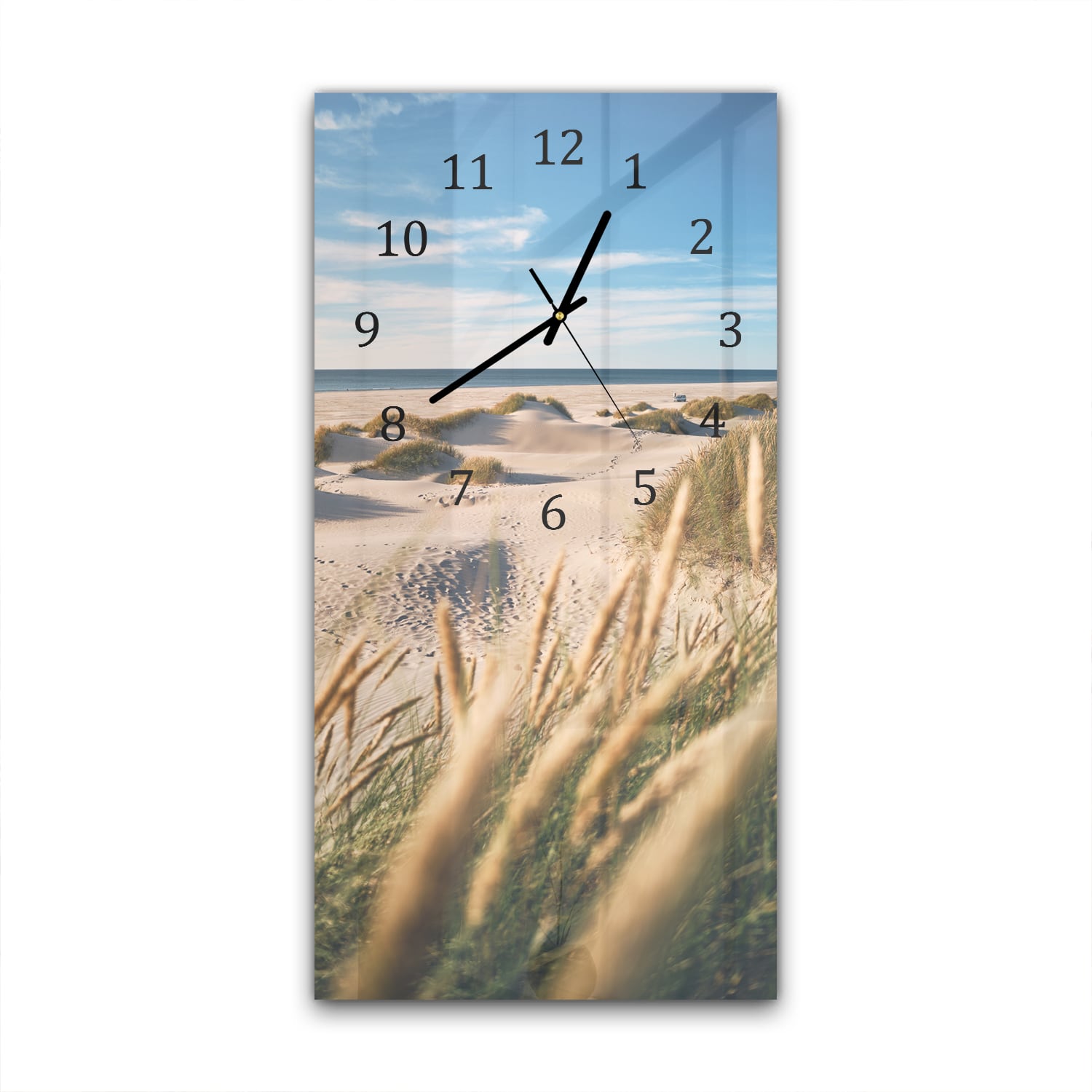 Wandklok 30x60  - Gehard Glas - Duinen in Denemarken