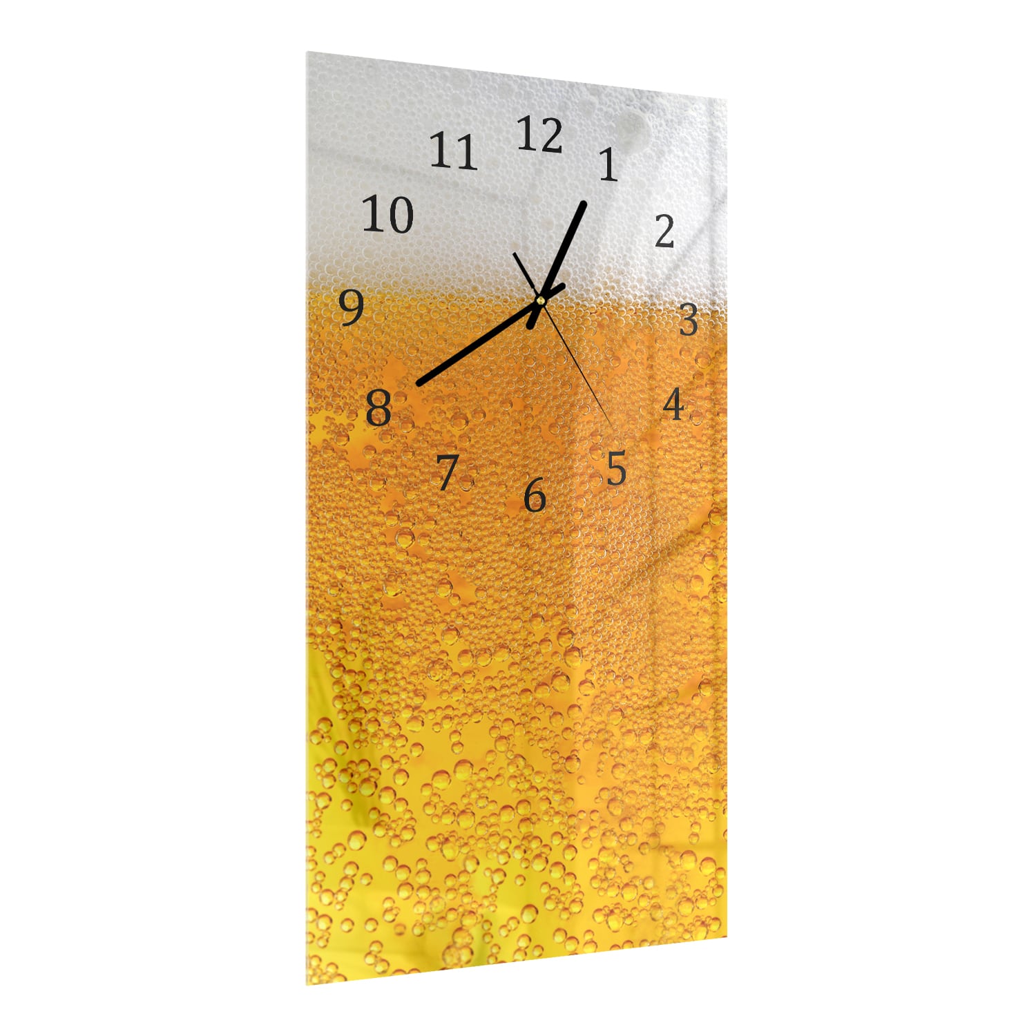 Wandklok 30x60  - Gehard Glas - Bier