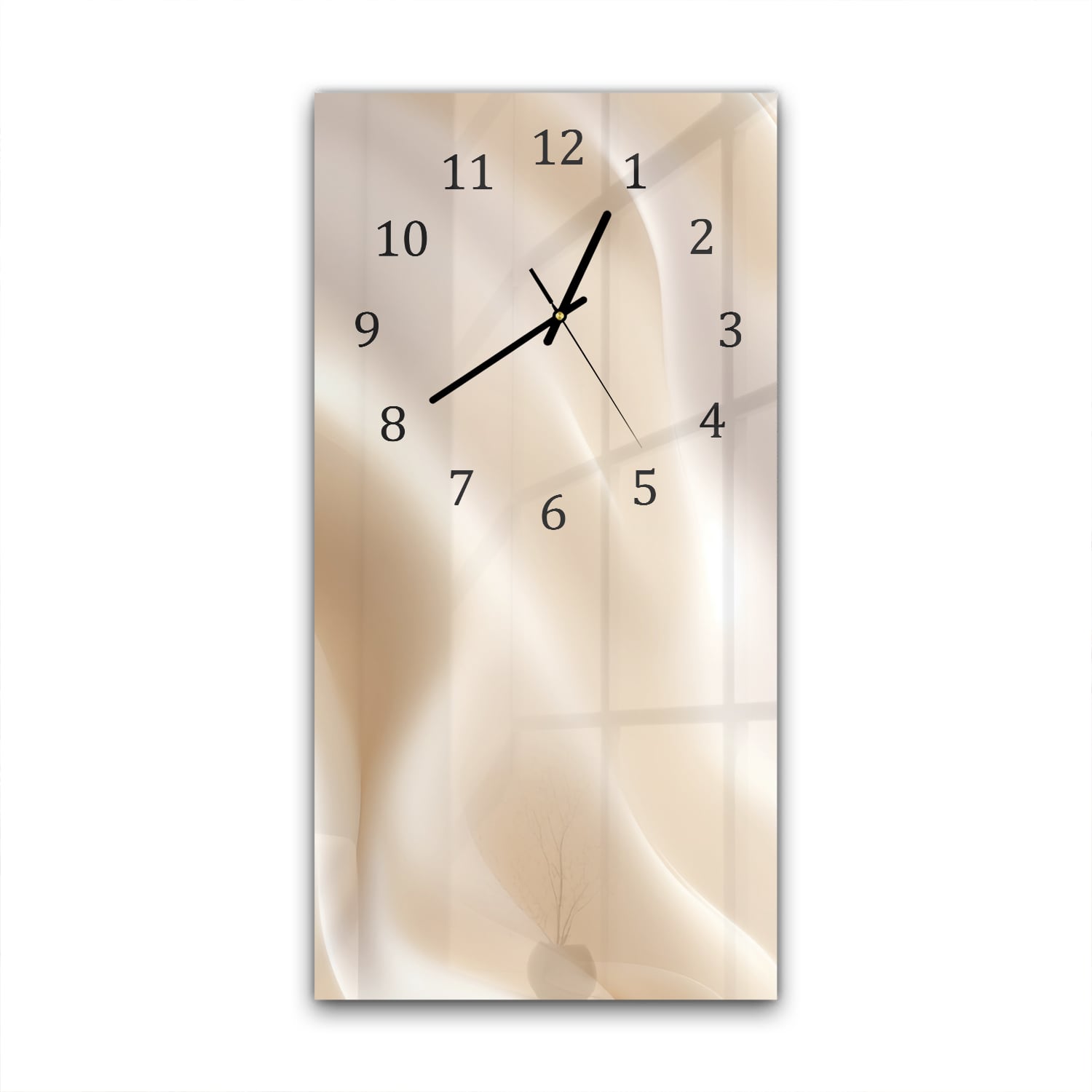 Wandklok 30x60  - Gehard Glas - Pastel Textuur