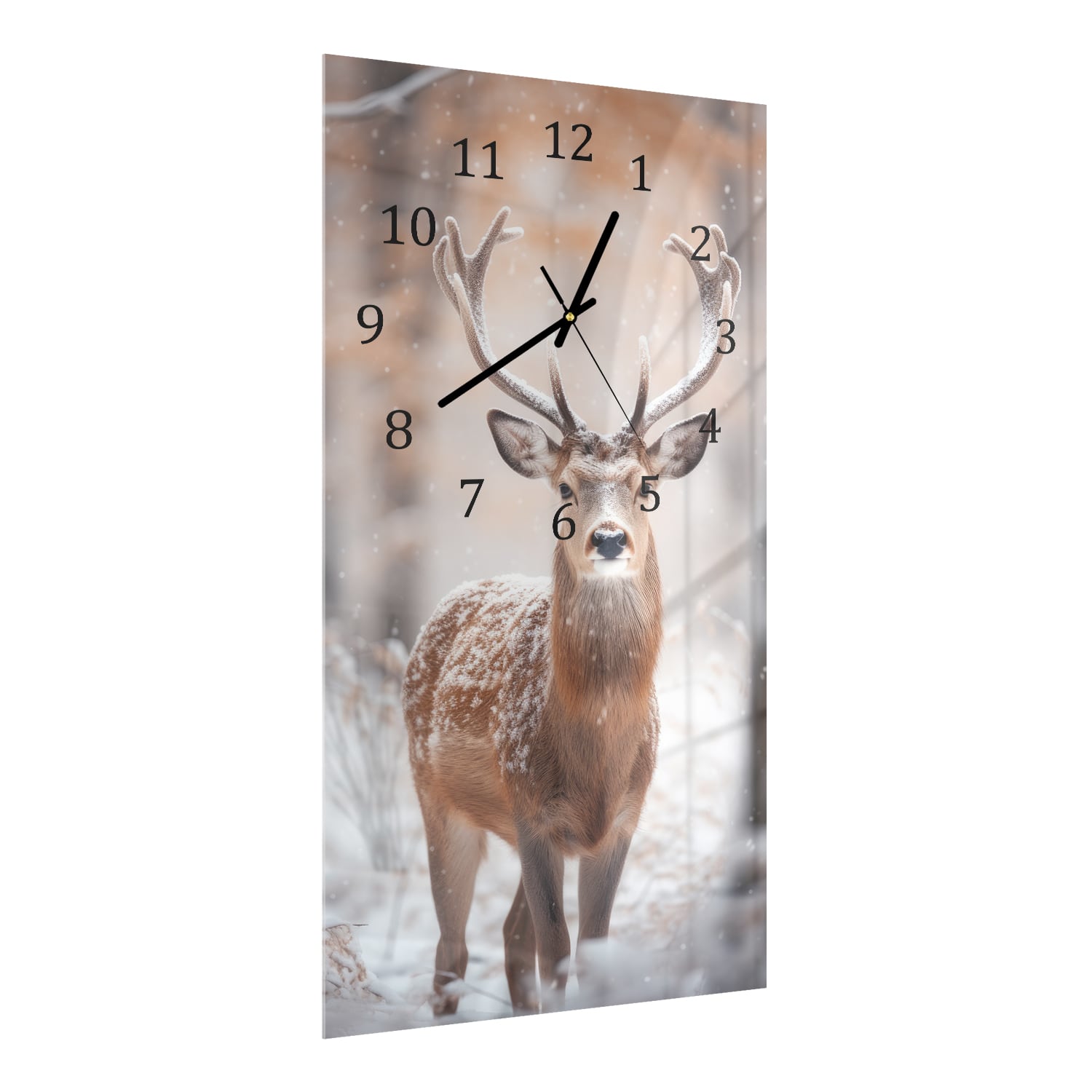 Wandklok 30x60  - Gehard Glas - Hert in de Winter