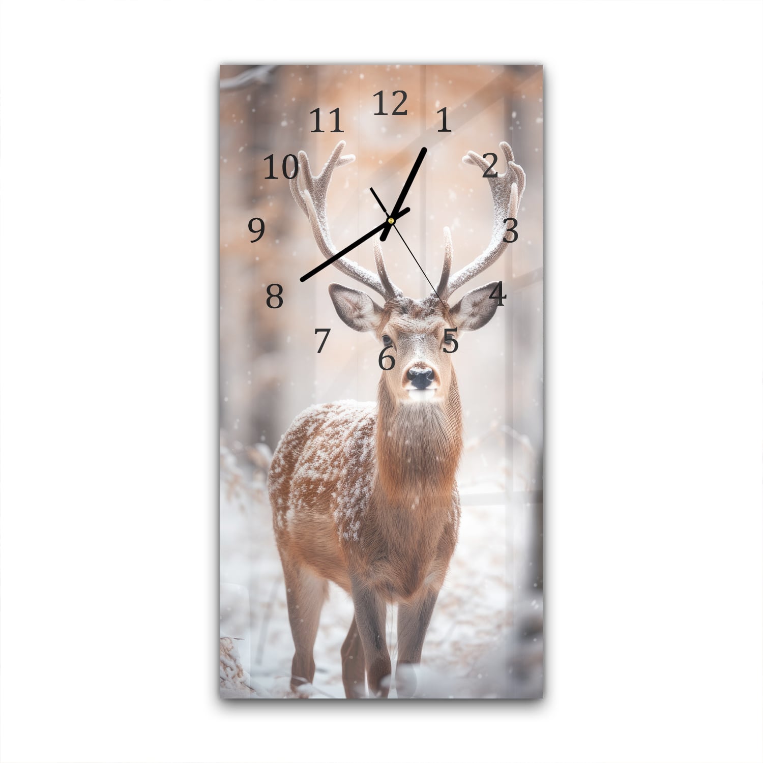 Wandklok 30x60  - Gehard Glas - Hert in de Winter