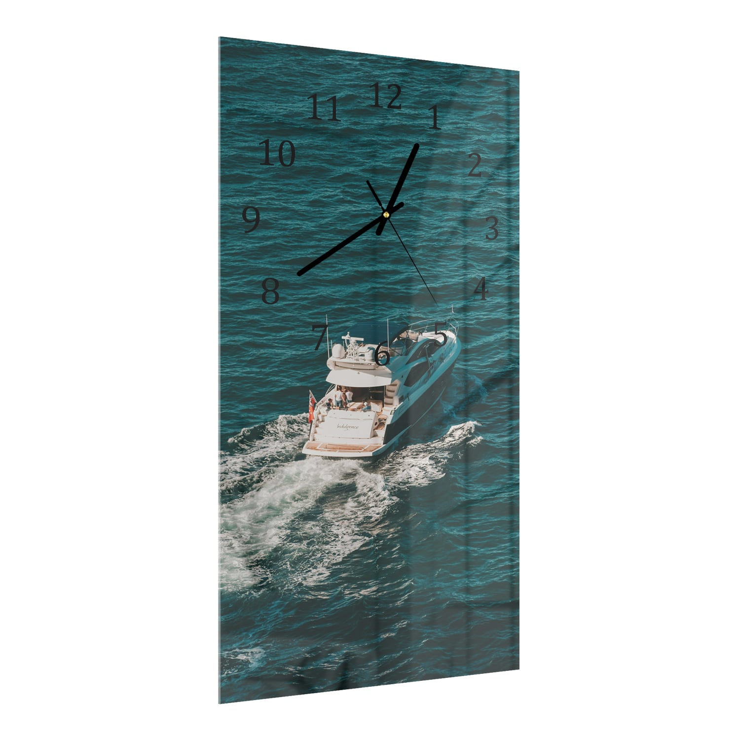 Wandklok 30x60  - Gehard Glas - Yacht op het water