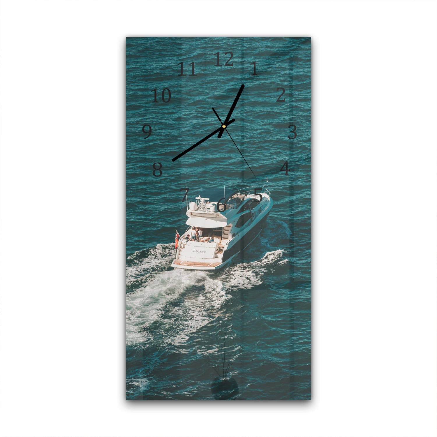 Wandklok 30x60  - Gehard Glas - Yacht op het water