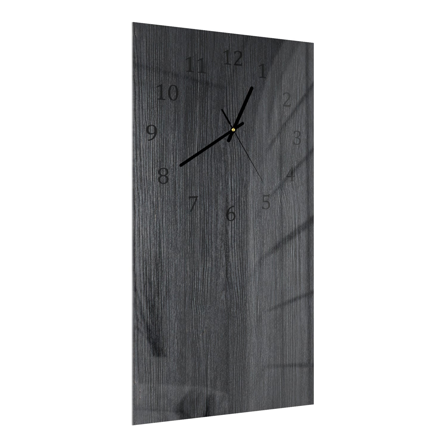 Wandklok 30x60  - Gehard Glas - Donker Hout