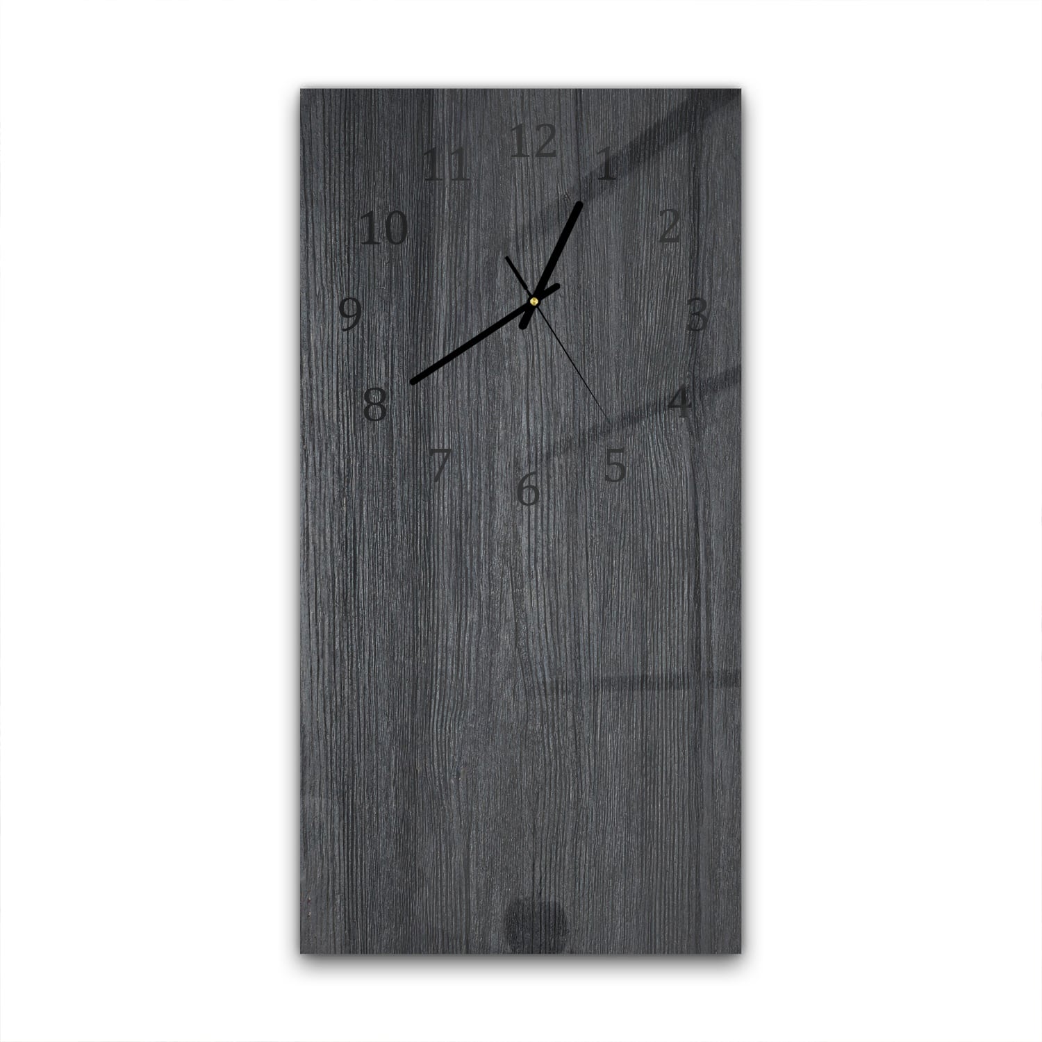 Wandklok 30x60  - Gehard Glas - Donker Hout