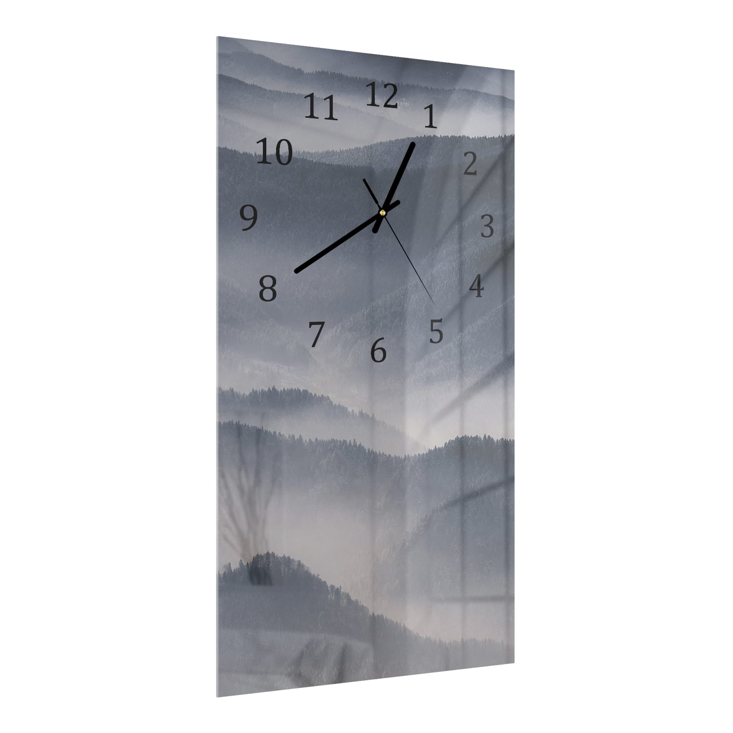 Wandklok 30x60  - Gehard Glas - Mistig Dal