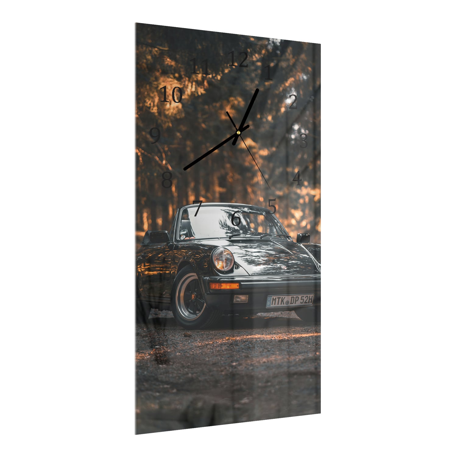 Wandklok 30x60  - Gehard Glas - Vintage Porsche