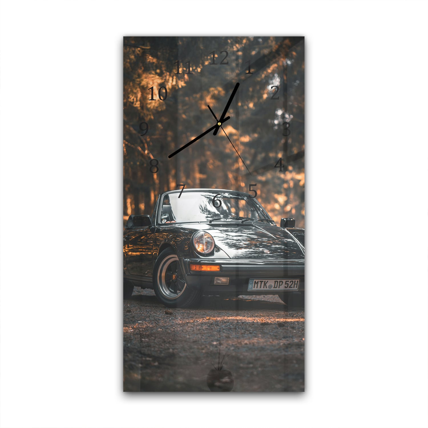 Wandklok 30x60  - Gehard Glas - Vintage Porsche