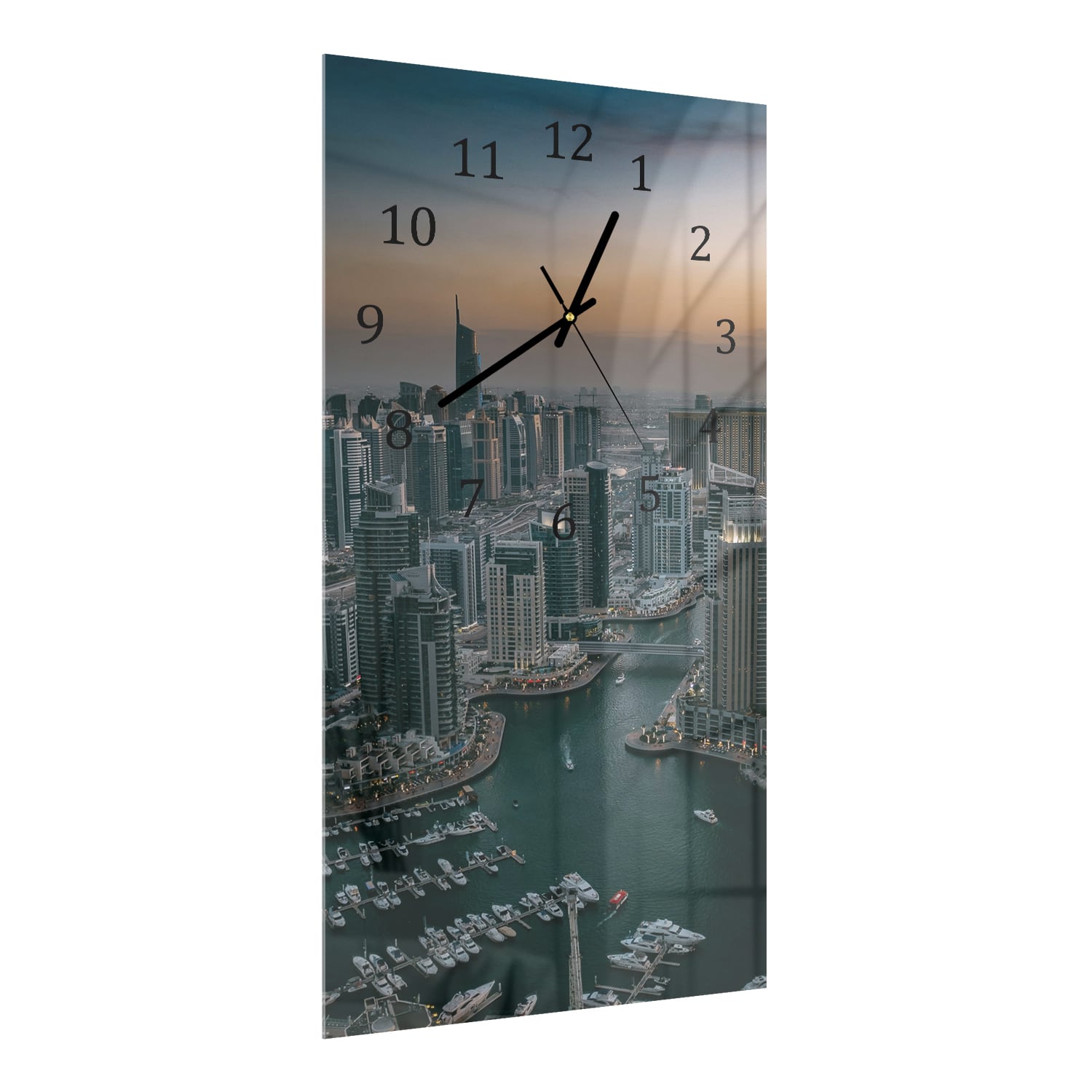 Wandklok 30x60  - Gehard Glas - Dubai Marina