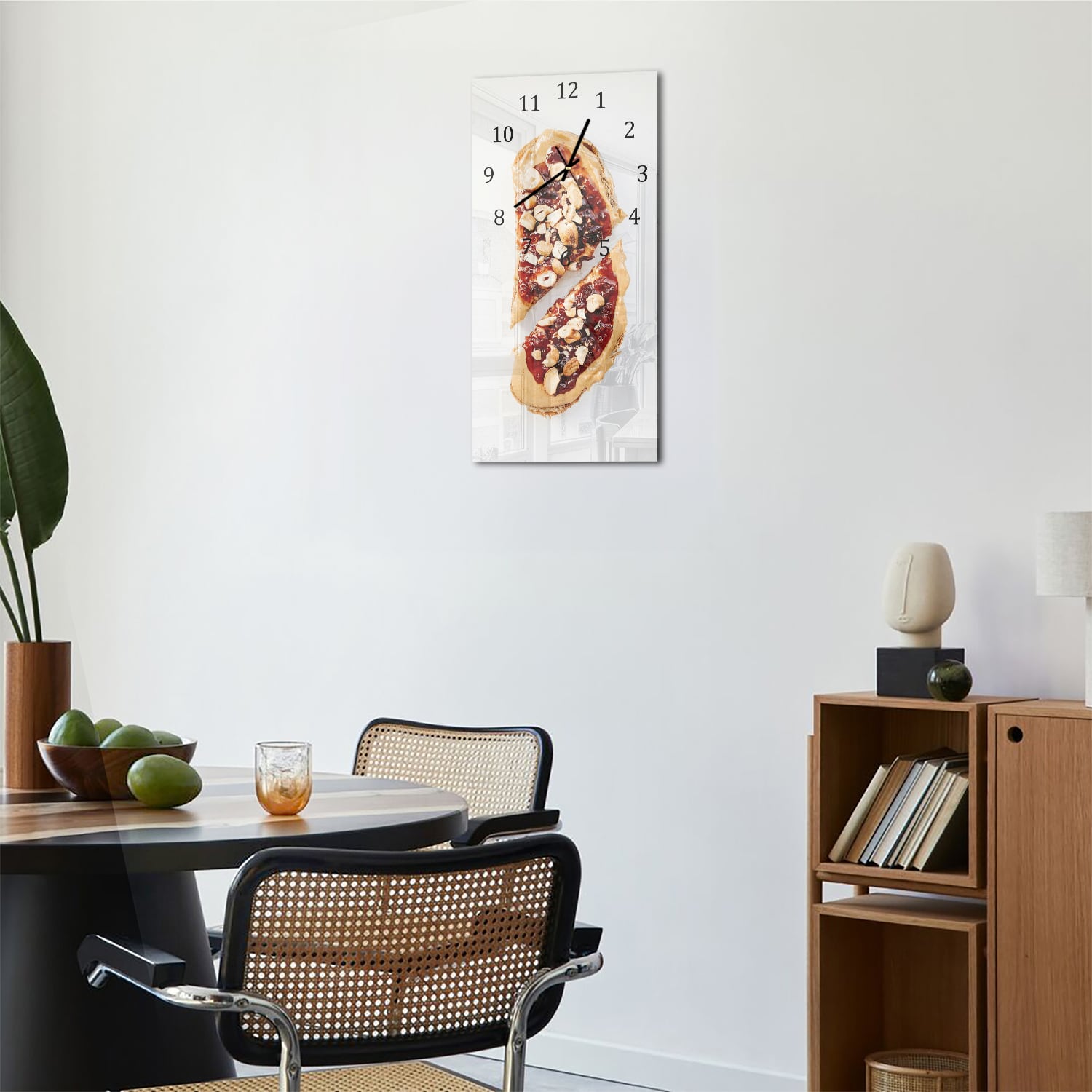 Wandklok 30x60  - Gehard Glas - Toastje