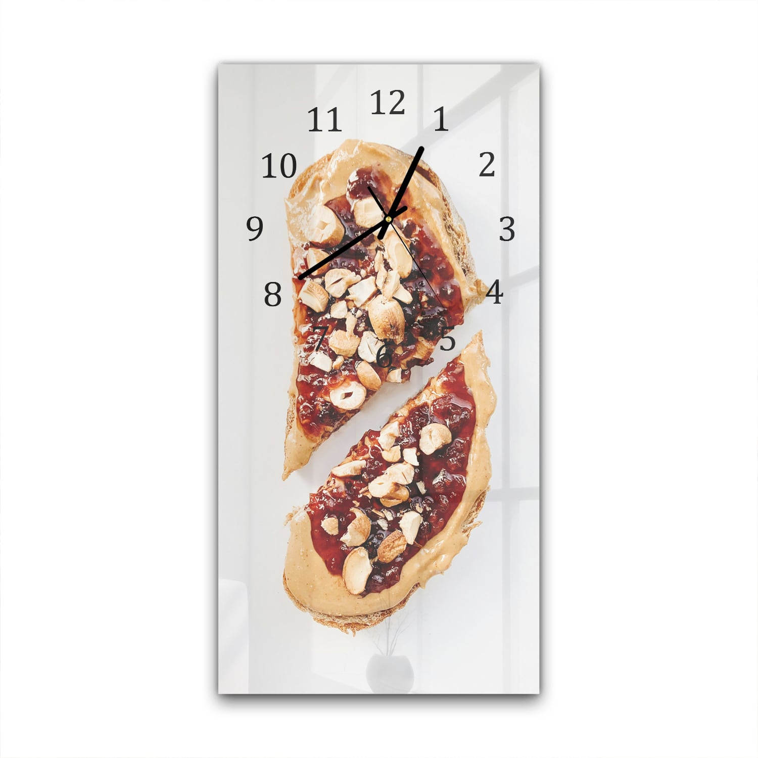 Wandklok 30x60  - Gehard Glas - Toastje