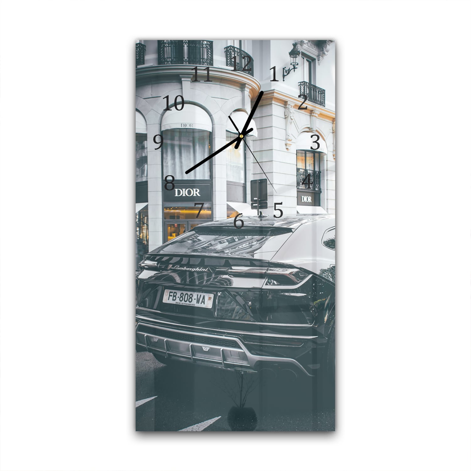 Wandklok 30x60  - Gehard Glas - Lamborghini voor Dior Winkel