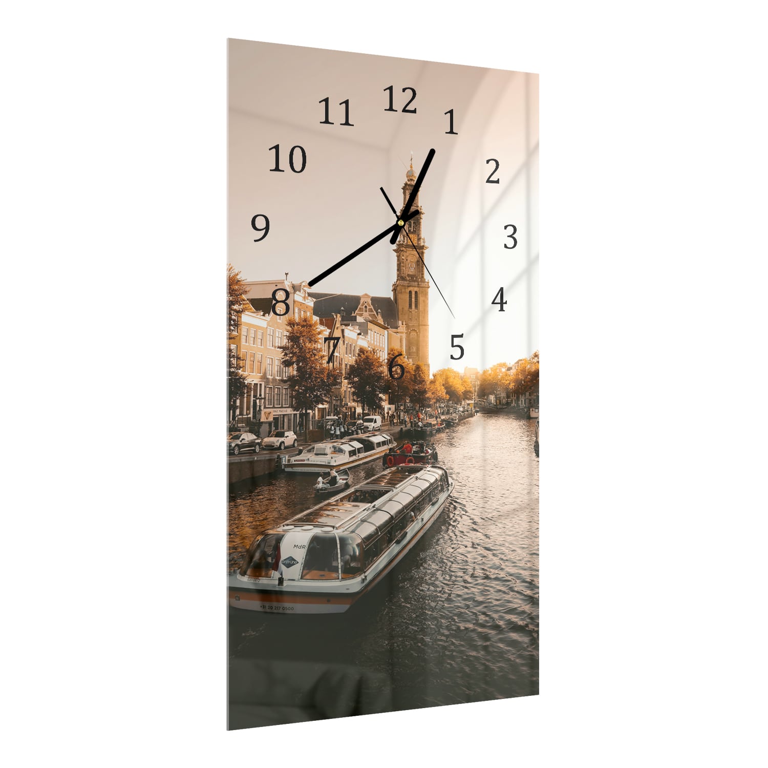 Wandklok 30x60  - Gehard Glas - Amsterdamse Herfst