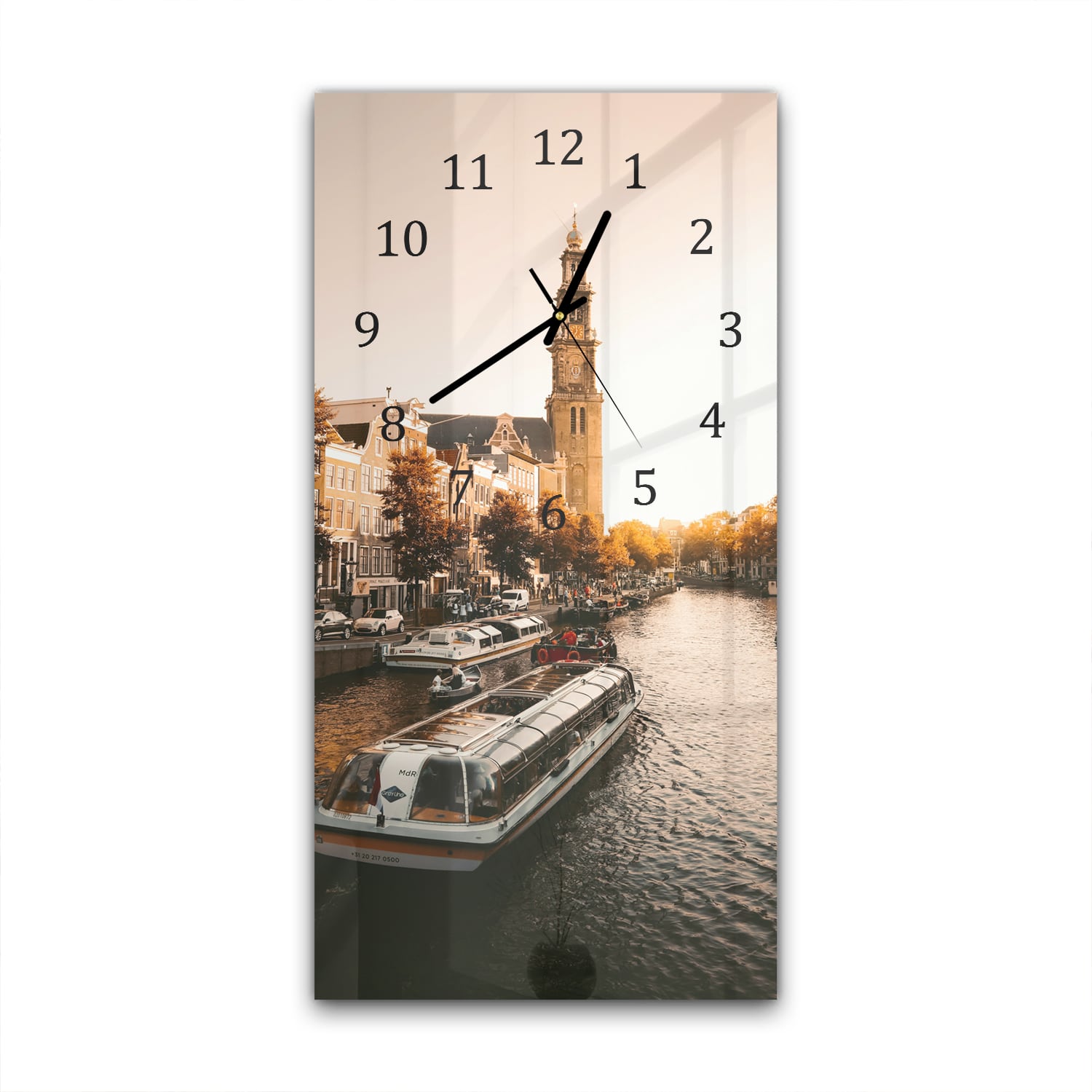 Wandklok 30x60  - Gehard Glas - Amsterdamse Herfst