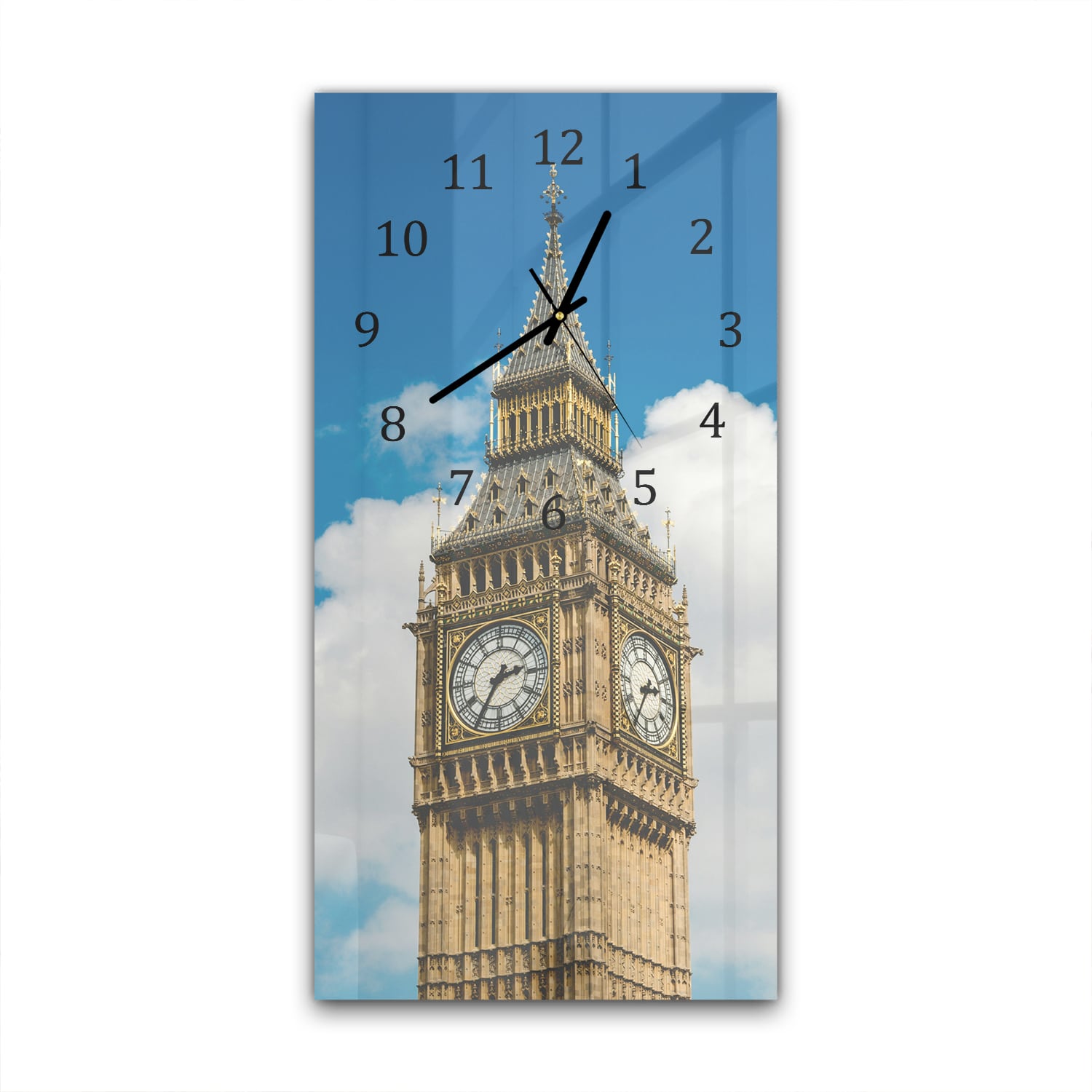 Wandklok 30x60  - Gehard Glas - Big Ben