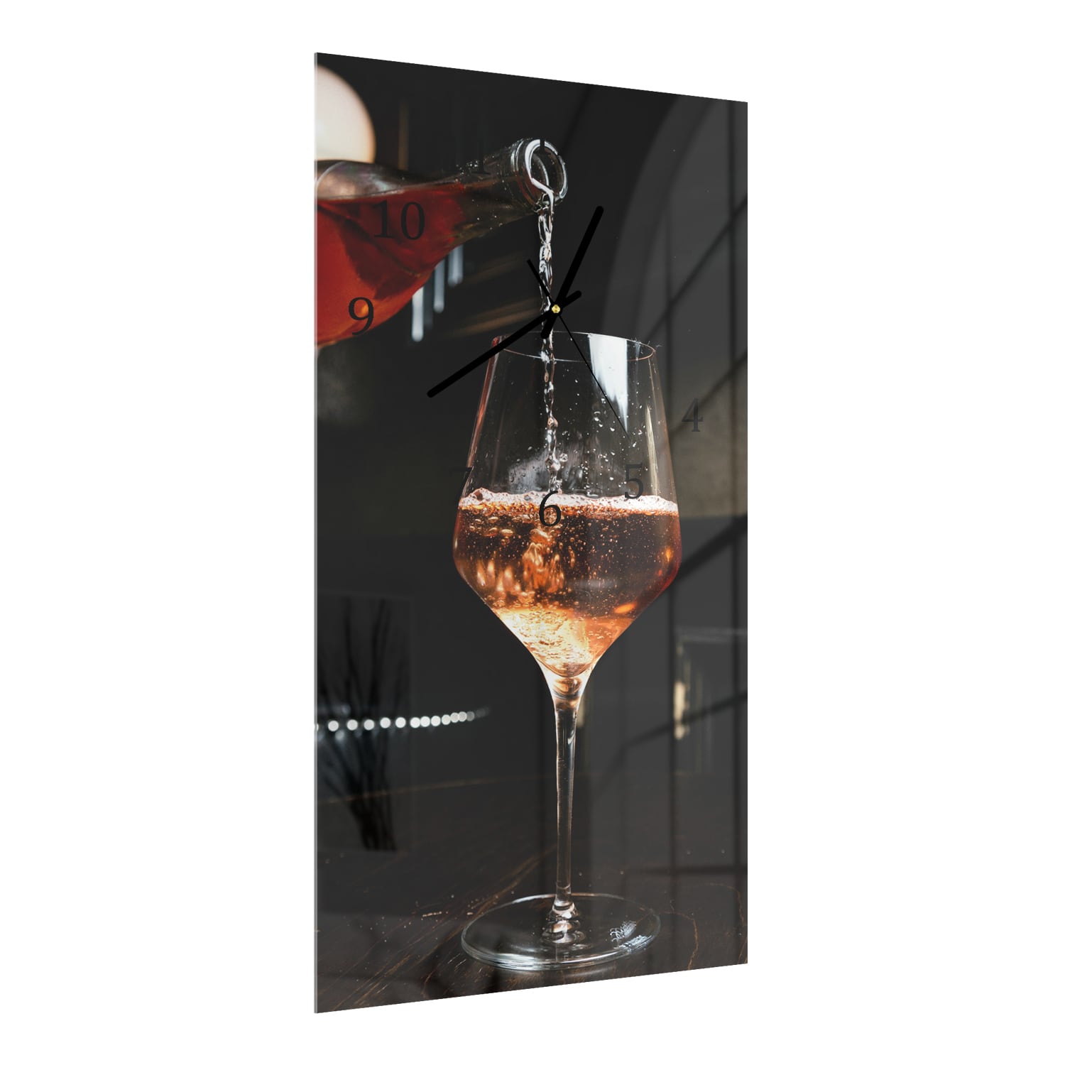 Wandklok 30x60  - Gehard Glas - Rosé