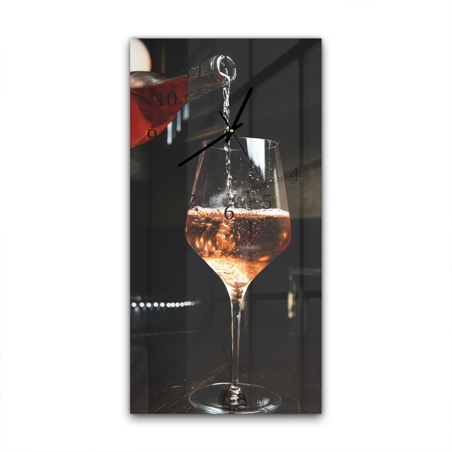 Wandklok 30x60  - Gehard Glas - Rosé