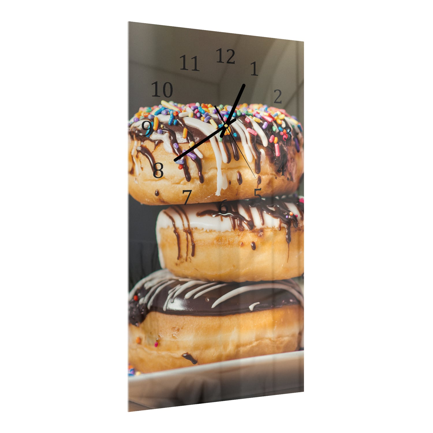 Wandklok 30x60  - Gehard Glas - Donuts