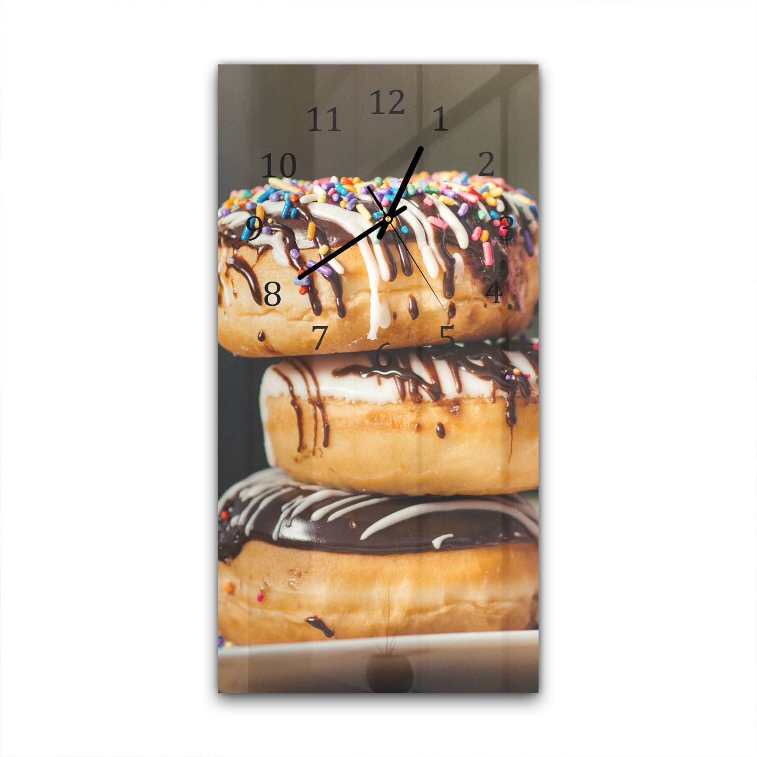 Wandklok 30x60  - Gehard Glas - Donuts