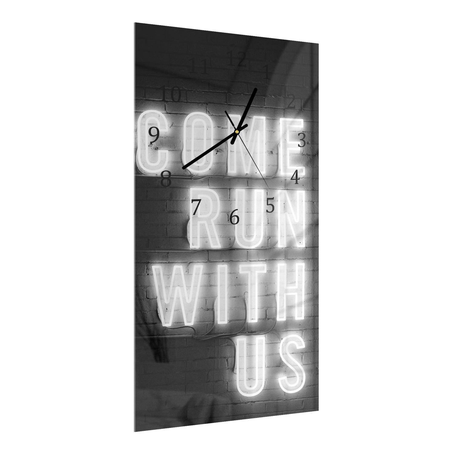 Wandklok 30x60  - Gehard Glas - Come Run With Us