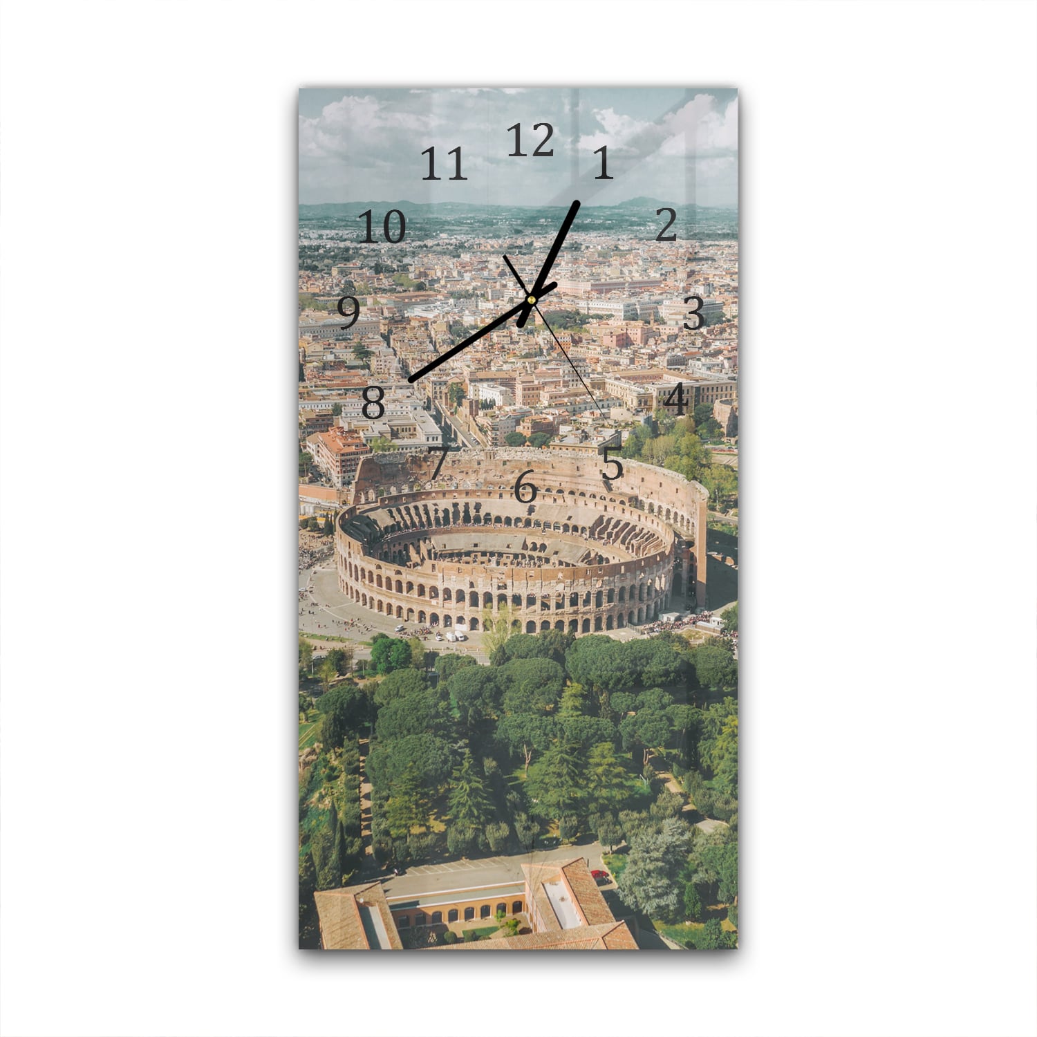 Wandklok 30x60  - Gehard Glas - Rome van Boven