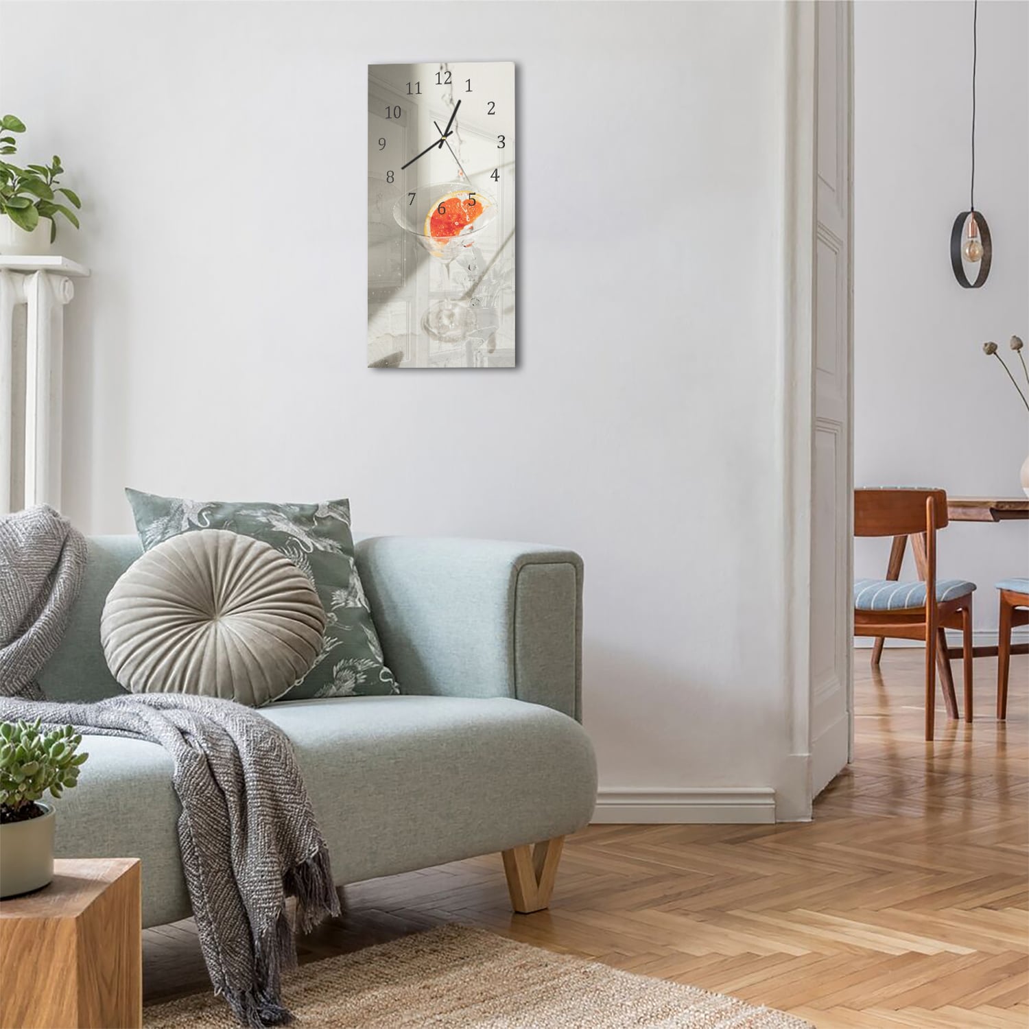 Wandklok 30x60  - Gehard Glas - Estetische Cocktail