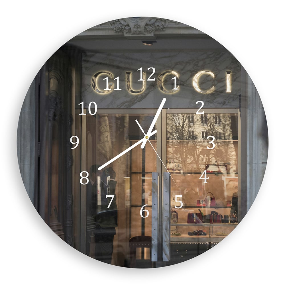 Wandklok Rond 30cm - Gehard Glas - Gucci Winkel