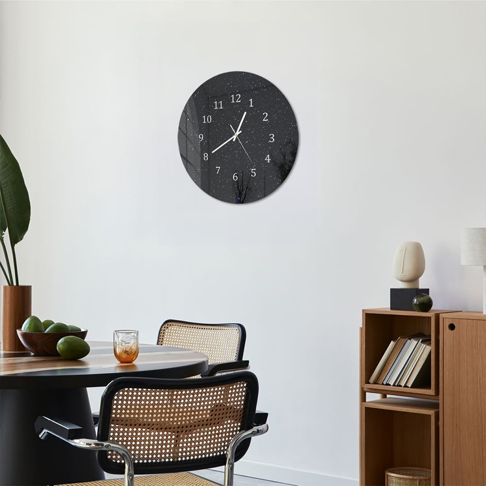 Wandklok Rond 30cm - Gehard Glas - Sterrenhemel