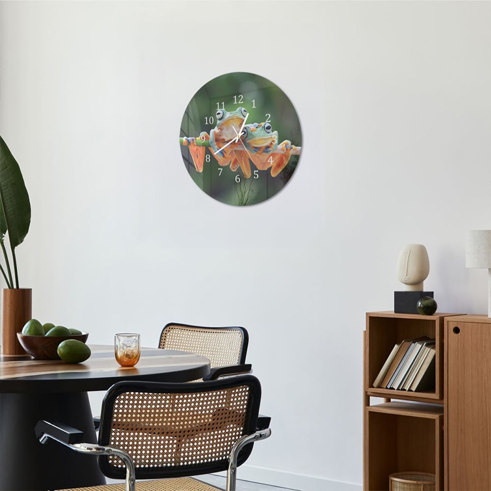 Wandklok Rond 30cm - Gehard Glas - Twee Boomkikkers