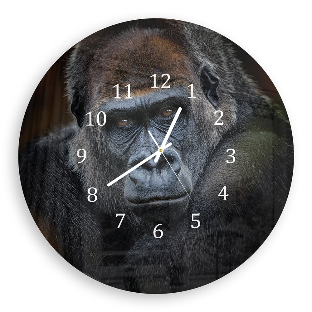 Wandklok Rond 30cm - Gehard Glas - Gorilla