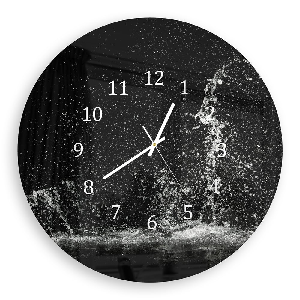 Wandklok Rond 30cm - Gehard Glas - Splash