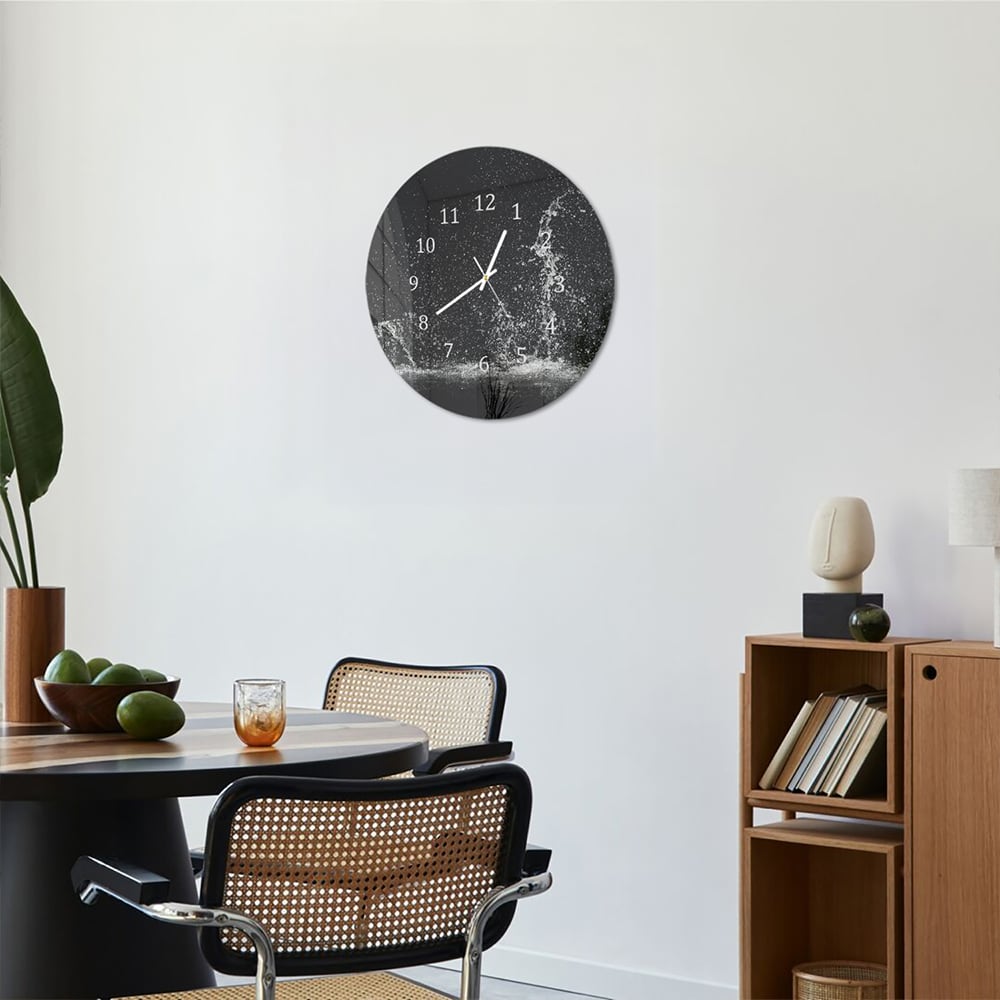Wandklok Rond 30cm - Gehard Glas - Splash