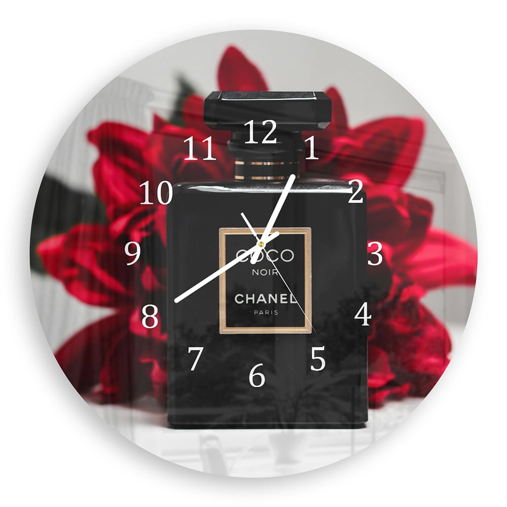 Wandklok Rond 30cm - Gehard Glas - Chanel Parfum