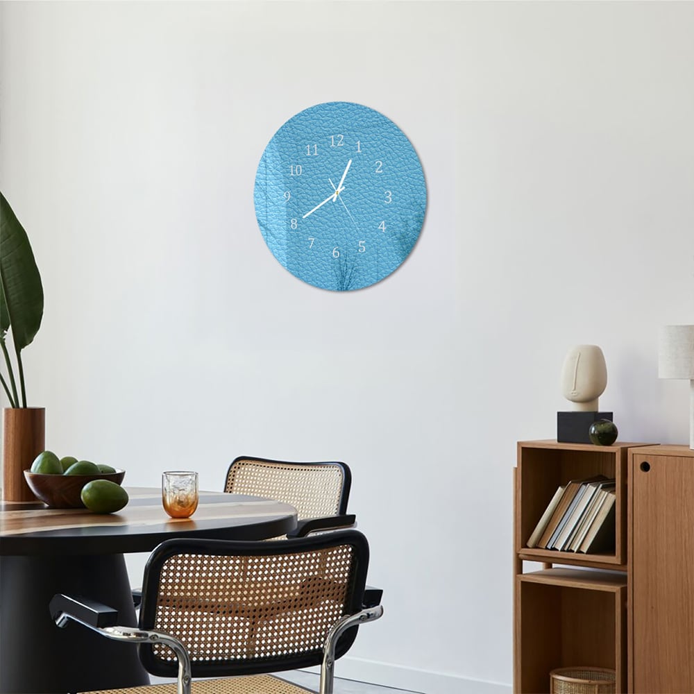 Wandklok Rond 30cm - Gehard Glas - Lichtblauw Meer