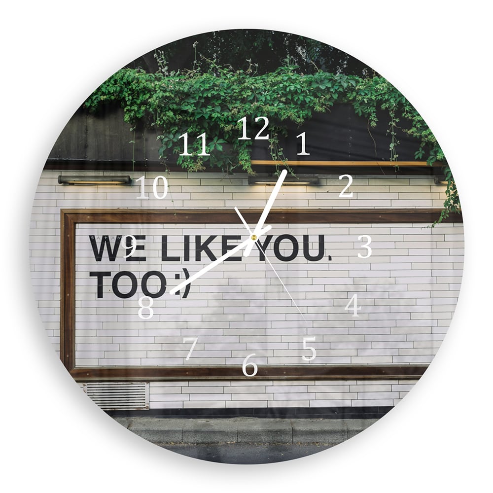 Wandklok Rond 30cm - Gehard Glas - We Like You To