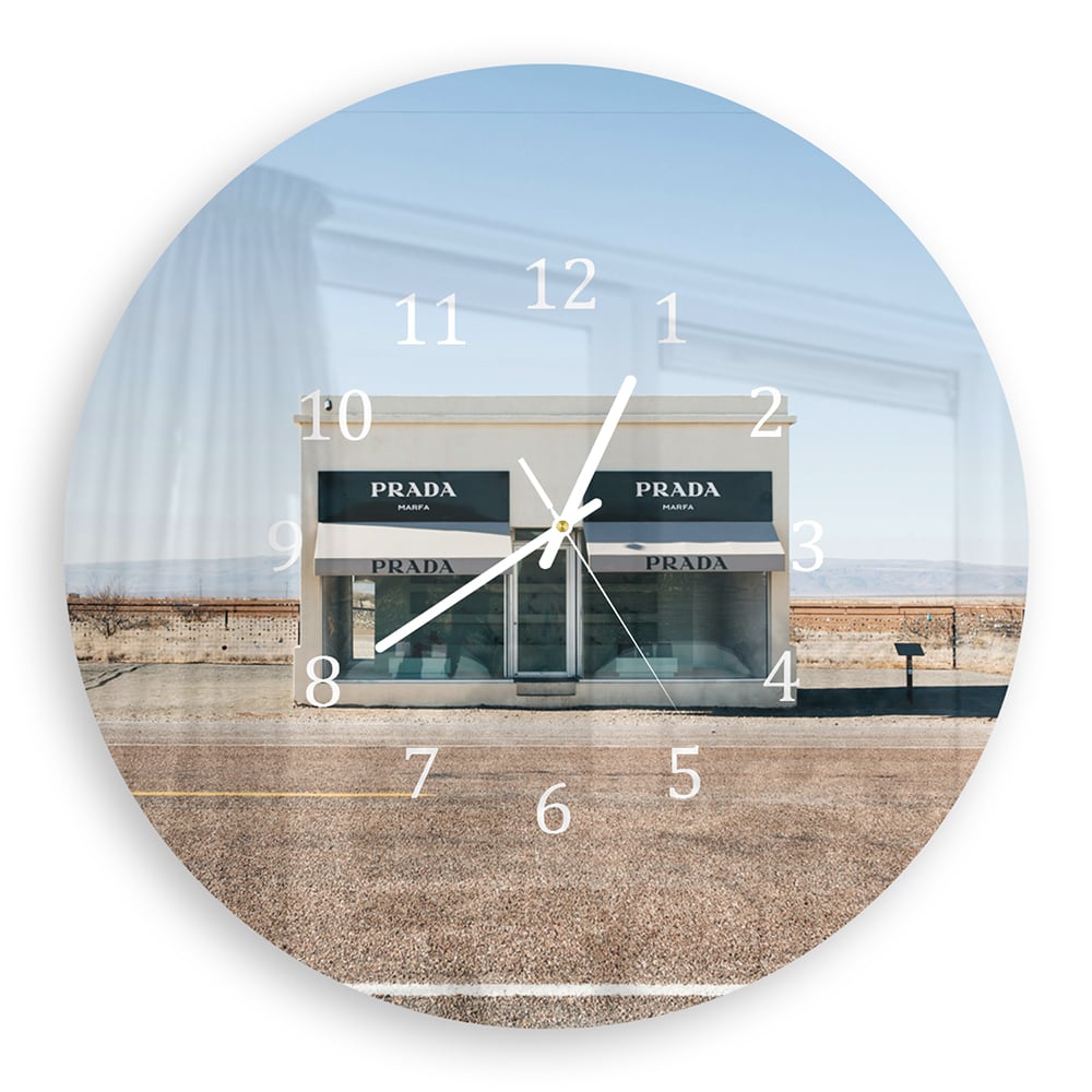 Wandklok Rond 30cm - Gehard Glas - Prada Marfa